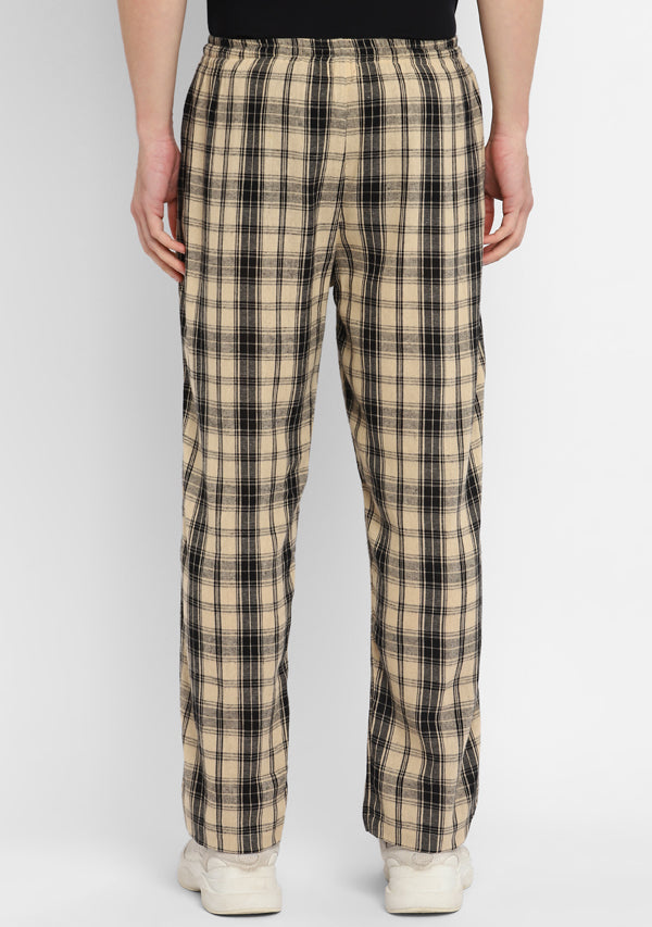 Yynuda Mens 100 Cotton Plaid Laceup Casual Pants Discount Pajama Pants   Fruugo IN